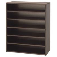 【法人限定/車上渡し】アール・エフ・ヤマカワ モジュラーシューズラックワイド ウォルナットII RFSR-7535DM2 1個（直送品）