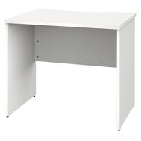 【法人限定/車上渡し】アール・エフ・ヤマカワ プラン木製デスク W800×D600 ホワイト×ホワイト脚 RFPD-0860WH-WL 1個（直送品）