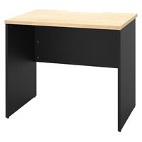 【法人限定/車上渡し】アール・エフ・ヤマカワ プラン木製デスク W800×D600 ナチュラル×ブラック脚 RFPD-0860NA-BL（直送品）