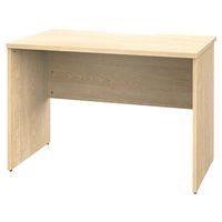 【法人限定/車上渡し】アール・エフ・ヤマカワ プラン木製デスク W1000×D600 ナチュラル×ホワイト脚 RFPD-1060NA-NL（直送品）