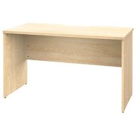 【法人限定/車上渡し】アール・エフ・ヤマカワ プラン木製デスク W1200×D600 ナチュラル×ナチュラル脚 RFPD-1260NA-NL（直送品）