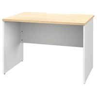 【法人限定/車上渡し】アール・エフ・ヤマカワ プラン木製デスク W1000×D700 ナチュラル×ホワイト脚 RFPD-1070NA-WL（直送品）