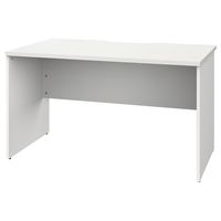 【法人限定/車上渡し】アール・エフ・ヤマカワ プラン木製デスク W1200×D700 ホワイト×ホワイト脚 RFPD-1270WH-WL（直送品）