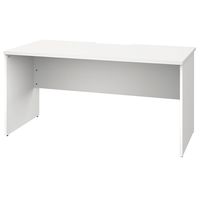 【法人限定/車上渡し】アール・エフ・ヤマカワ プラン木製デスク W1400×D700 ホワイト×ホワイト脚 RFPD-1470WH-WL（直送品）