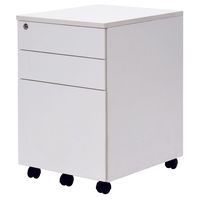 イオスコレクション 【法人限定/車上渡し】アール・エフ・ヤマカワ ワークデスクII3段ワゴン ホワイト GZWCA2-3WH 1個（直送品）