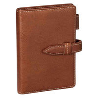 レイメイ藤井 ダ・ヴィンチ オイルレザー ポケットサイズ 6穴 リング14mm ダークブラウン DP1410E 1個（直送品）