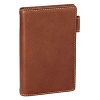 レイメイ藤井 ダ・ヴィンチ オイルレザー ポケットサイズ 6穴 リング11mm ダークブラウン JDP1411E 1個（直送品）