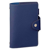 レイメイ藤井 システム手帳 ソフトファイル 聖書/バイブルサイズ 6穴 リング15mm ネイビー WBF1416K 1個（直送品）