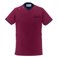 大丸白衣 兼用スクラブ ワイン L N713 1枚（直送品）