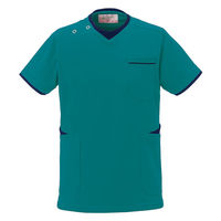 大丸白衣 兼用スクラブ ターコイズ SS N713 1枚（直送品）