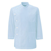 大丸白衣 メンズ長袖ケーシー サックス LL N617 1枚（直送品）