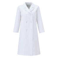 大丸白衣 レディース長袖ダブル診察衣 ホワイト M N601 1枚（直送品）