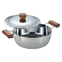 玉虎堂製作所 両手鍋 22cm BENRI鍋 ステンレス製 日本製 427082 1個（直送品）