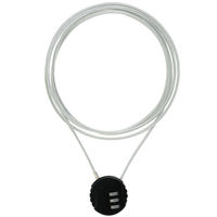 アーテック ダイヤル式ワイヤーロック錠 2m 36586 1セット(1包×2)（直送品）