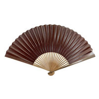 京扇堂 9寸5分 唐木渋扇 茶 0004365-K 1セット(2箱入)（直送品）