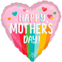 ポップバルーン(17インチ ハッピーマザーズディブライトストライプス) XS1-0048 1ロット(10個)（直送品）