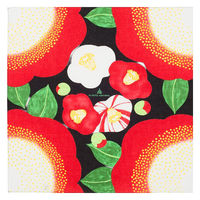 三陽商事 風呂敷 50cm 浅山美里 ふろしき 椿 綿 307465 1個（直送品）