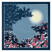 三陽商事 風呂敷 お弁当 50cm 中巾 綿小ふろしき 日本の四季 冬 364184 1個（直送品）