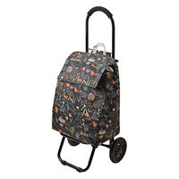 ウノフク ショッピングカート CHARMISS メルヘン柄 28L 大容量 ブラック 385595 1個（直送品）