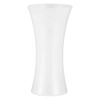 ホワイエ 花瓶 割れないガラス PVフラワベース WH 高さ19.5cm 402579 1個（直送品）