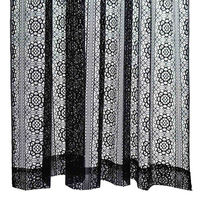 加栄レース レースカーテン ブラックレース 130×176~228cm 2枚組 幅130×丈228cm2枚組 440478 1個（直送品）