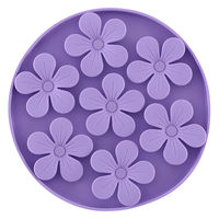 ルークラン フードボウル 早食い防止 ループ スナフマット コローラ シリコン 犬 猫 ペット ライラック 447604 1個（直送品）