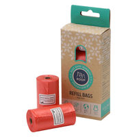 ルークラン うんち袋 犬用 ループ マナーズ 詰替え用 4ロール 防臭 散歩 ペット グレープフルーツ 447673 1個（直送品）