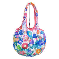 美研繊維 エコバッグ 撥水エコバッグ 綿100% 丸型 七彩 458816 1個（直送品）