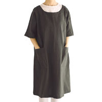 デュプリュス エプロン atelier Nuuit ドルマンスリーブワンピース チャコール 464655 1個（直送品）