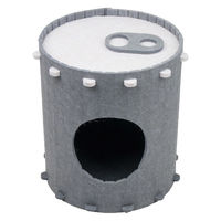 Petner ペットハウス 猫 コカ缶タワー グレー 479759 1個（直送品）