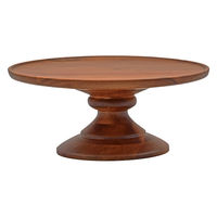 スワンソン商事 アカシア コンポートディッシュ L 直径25cm ブラウン 484334 1個（直送品）