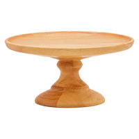 スワンソン商事 ラバーウッド コンポートディッシュ S 直径15.5cm ナチュラル 484337 1個（直送品）