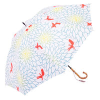 小川 日傘 河馬印本舗 長傘 晴雨兼用 手開き式 50cm 金魚 486395 1個（直送品）