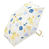 小川 日傘 河馬印本舗 2段 折りたたみ傘 晴雨兼用 手開き式 50cm 水風船 486403 1個（直送品）