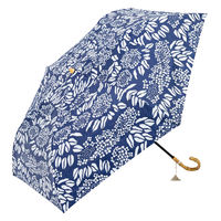 小川 日傘 河馬印本舗 2段 折りたたみ傘 晴雨兼用 手開き式 50cm アジサイ 486408 1個（直送品）