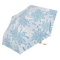 小川 日傘 河馬印本舗 折りたたみ傘 晴雨兼用 手開き式 50cm 菊 486410 1個（直送品）
