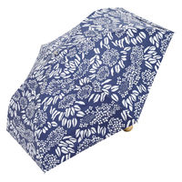 小川 日傘 河馬印本舗 折りたたみ傘 晴雨兼用 手開き式 50cm アジサイ 486419 1個（直送品）