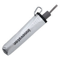 小川 折りたたみ傘 innovator 晴雨兼用 自動開閉 55cm シルバー 486460 1個（直送品）