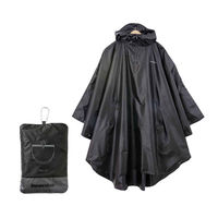 小川 レインコート innovator レインポンチョ コンパクト フリーサイズ ブラック 487362 1個（直送品）