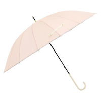 小川 雨傘 長傘 LINEDROPS 16本骨 60cm 手開き式 オレンジ 489424 1個（直送品）