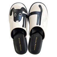 アセット スリッパ 外履きサンダル クロ 約23.5cm アイボリー 485782 1個（直送品）