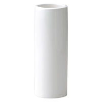 ケー・イー・アイ 花瓶 モノトーンフラワーベース 陶器 直径10.5×高さ30cm ホワイト 412517 1個（直送品）