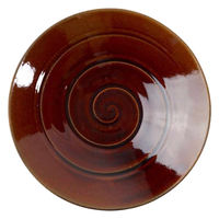 ヤマ庄陶器 ボウル 26cm ディープブレス Deep Breath 皿 食器 洋食器 陶器 信楽焼 日本製 キャラメル 339095 1個（直送品）