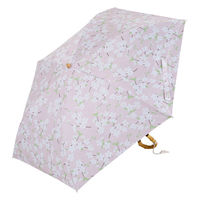 小川 日傘 河馬印本舗 2段 折りたたみ傘 晴雨兼用 手開き式 50cm 桜 486400 1個（直送品）