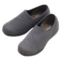 徳武産業 介護シューズ 弾むソフトスリップオン たんぽぽ日和 両足 婦人用 M~LL 3E グレーL 398236 1個（直送品）