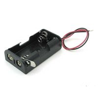 アズワン 簡易レバーSW付単3(UMー3)×2本用 電池ケース リード付き 60-3262-40 1個（直送品）