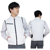 岡潮 冷却ベスト 空調ベスト(ウェアのみ) 20200 ホワイト3L 20200-3L 1式 644-6635（直送品）