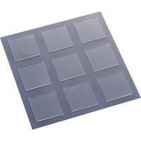 エクシール EXSEAL 耐震ゲル 転倒防止シート ゲルタック お徳用 60×60×5mm(角型) GT01-22025 1シート(9個)（直送品）