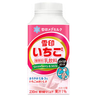 雪印メグミルク [冷蔵] 雪印いちご ゴクうまボトル 230ml×12本 4908011535855 1セット(230ml×12本)（直送品）