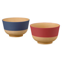 カノー やさしい彩り 丼ぶり2P るり・あかね 81774 1セット(2個入)（直送品）